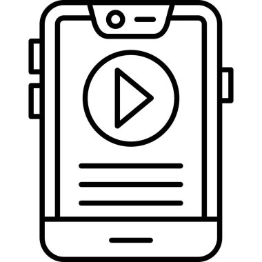 akıllı telefon simgesi vektör illüstrasyonu