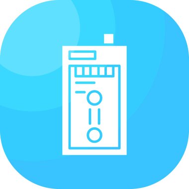 Moda Biçimli Batarya Simgesi İzole Arkaplan