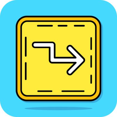 Çizgi film simgesinin vektör çizimi