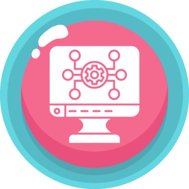 Seo simgesinin vektör illüstrasyonu