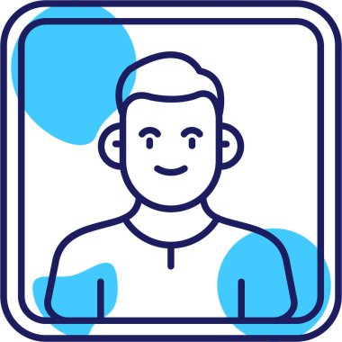 avatar. Web simgesi basit illüstrasyon