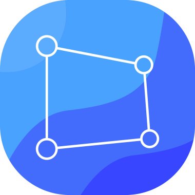 Veri ve ağ teknolojisinin vektör simgesi.