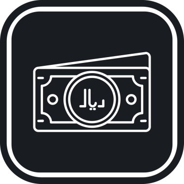 Dolar banknot ikonu. Basit bir çizim. Web için banknot vektör sembolü