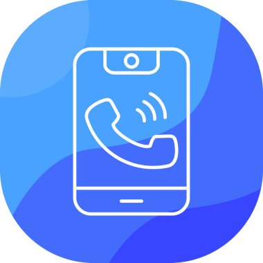 Arama telefon simgesi doldurulmuş - ana hat biçimi