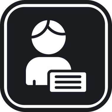 Bir kadın simgesinin vektör illüstrasyonu