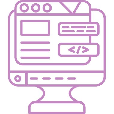 Web geliştirme programlama simgesi