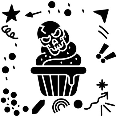 Kek simgesinin vektör illüstrasyonu