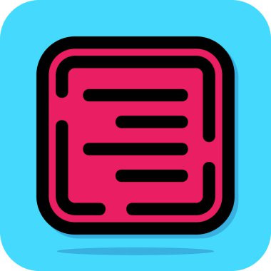 Bir harf simgesinin vektör illüstrasyonu