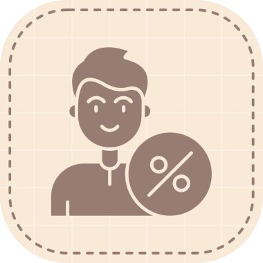 İndirim simgesi, vektör illüstrasyonu