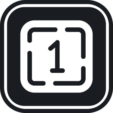 Somut stilde bir numaralı simge