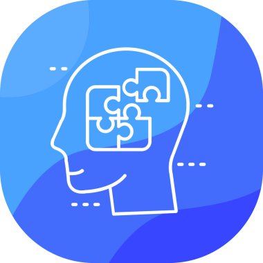 beyin simgesi tasarımı vektör çizimi