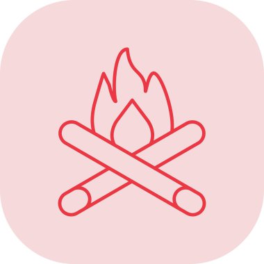 Ateşin Vektör İllüstrasyonu