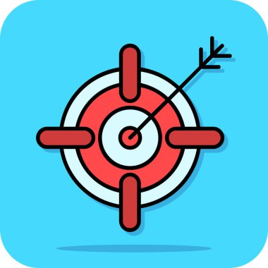 Hedef simgenin vektör illüstrasyonu