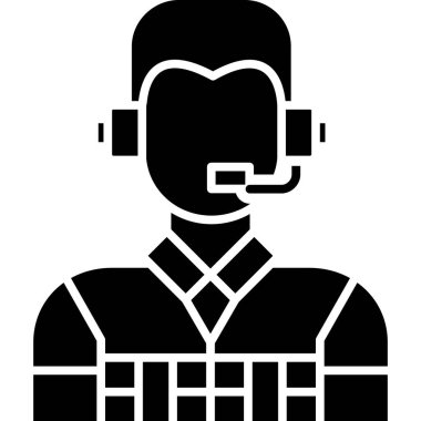 Çağrı merkezi simgesi, basit biçim