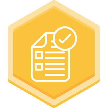 Denetim listesi web simgesi, vektör çizim