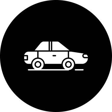 araba simgesi vektör illüstrasyonu 