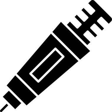 Ana hatlar biçiminde inşaat ekipmanı simgesi