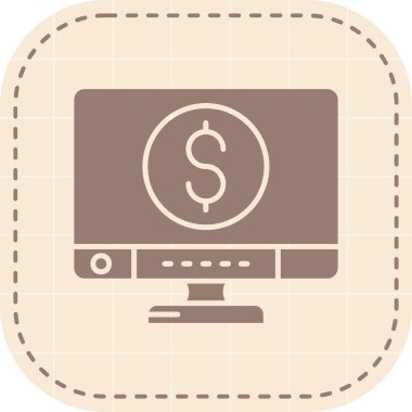 Dolar simgesi vektör illüstrasyonu