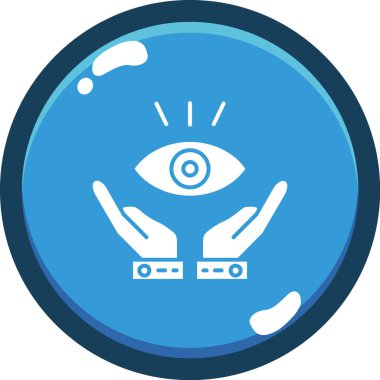 Göz simgesini, basit vektör çizim