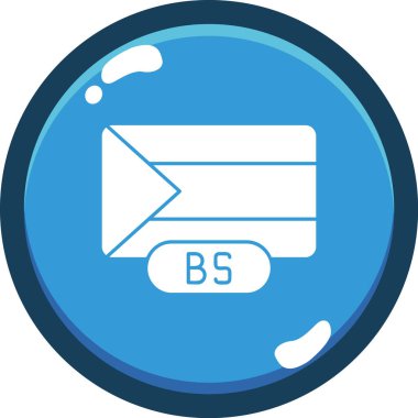 Mesaj var. Web simgesi basit illüstrasyon