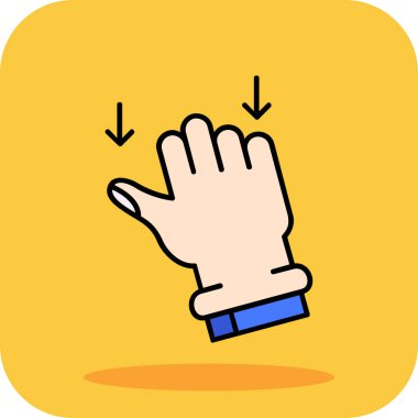 el simgesi vektör illüstrasyonu.