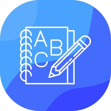 Kalem. Web simgesi basit illüstrasyon