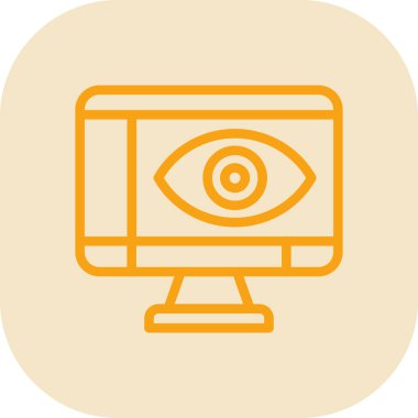 Göz ağ ikonu vektör illüstrasyonu