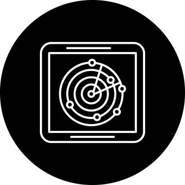 vektör lcd simgesi illüstrasyonu