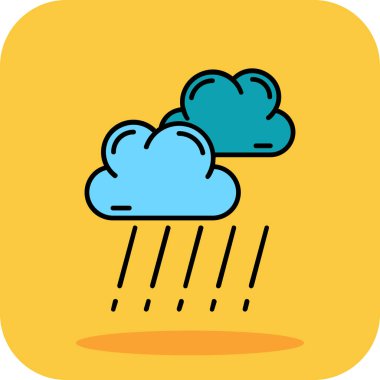 Bulut simgesi vektör illüstrasyonu