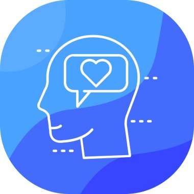 Baş simge vektör çizim