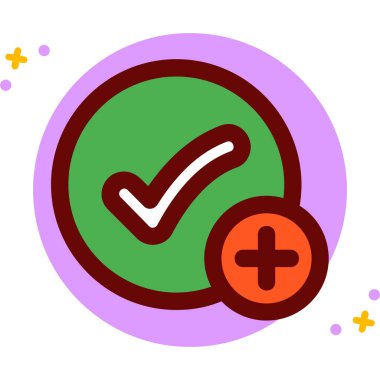 Bir çapraz simgenin vektör illüstrasyonu