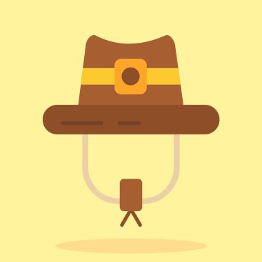 Kovboy ikonu. Kovboy tasarımı. vektör illüstrasyonu