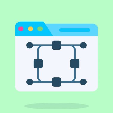 Ağ web simge vektör çizim