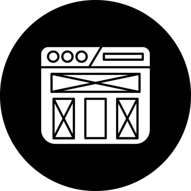 seo modern simgesinin vektör illüstrasyonu