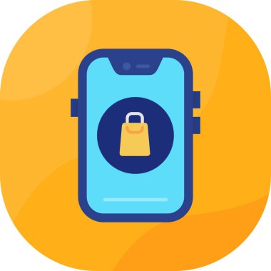 Cep telefonu. Web simgesi basit illüstrasyon