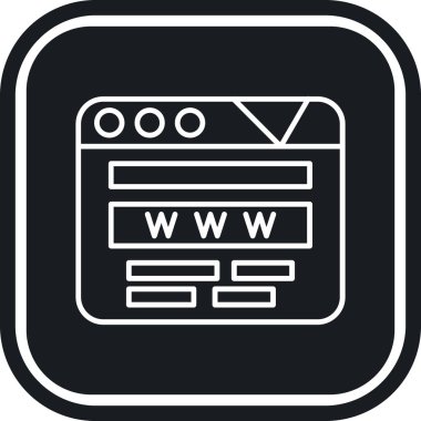 Web sayfası vektör simgesi