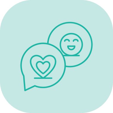 Şeffaf bir arkaplanda sohbet vektör illüstrasyonu. Birinci kalite semboller. Web ve konsept tasarımı için vuruş simgesi.