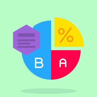 Gölge grafiği olan düz simge tasarımı