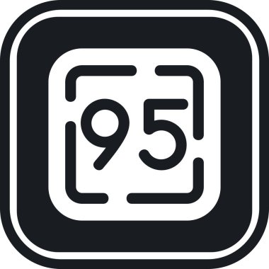 969 simgesinin vektör illüstrasyonu