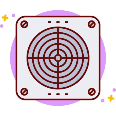 Hedef modern simge, vektör illüstrasyonu