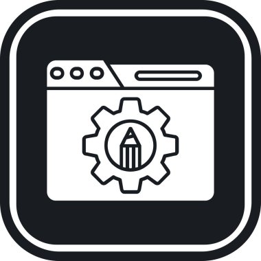 seo modern simgesinin vektör illüstrasyonu