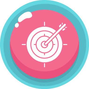 Hedef. Web simgesi basit illüstrasyon