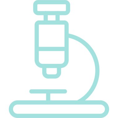 mikroskop modern simge, vektör illüstrasyonu