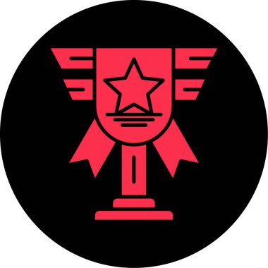 Bir yıldız simgesinin vektör illüstrasyonu