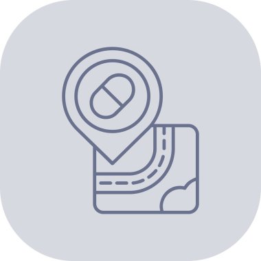 harita pin simgesi, vektör illüstrasyonu