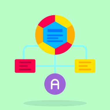 Modern simgenin vektör illüstrasyonu