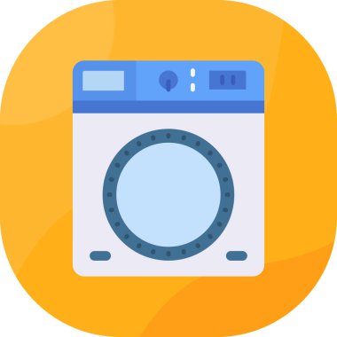 çamaşır makinesi düz simgesi