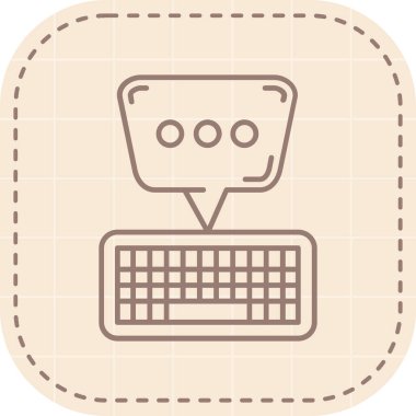 bilgisayar izleme simgesi, vektör illüstrasyonu