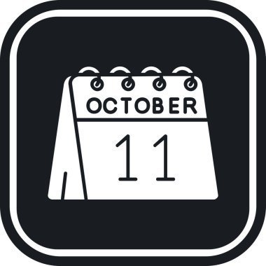 1 Ekim takvimine sahip takvim