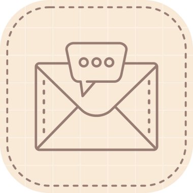 posta simgesi. Moda tarzı. vektör simgesi